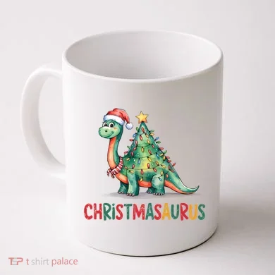 Chrismasaurus Dinosaur Christmas Tree Cute Coffee Mug