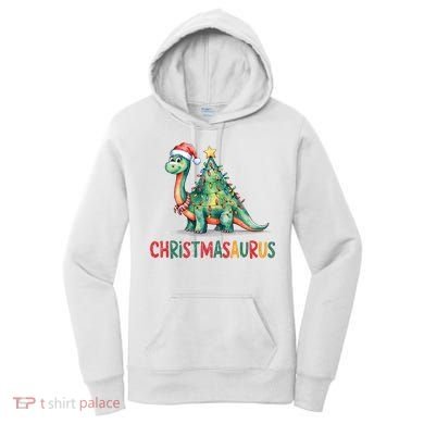 Chrismasaurus Dinosaur Christmas Tree Cute Women's Hoodie