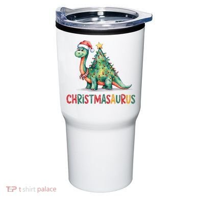 Chrismasaurus Dinosaur Christmas Tree Cute Tumbler
