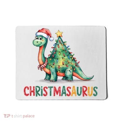 Chrismasaurus Dinosaur Christmas Tree Cute Mousepad