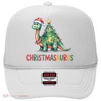Chrismasaurus Dinosaur Christmas Tree Cute Hat thumb 0