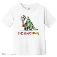 Chrismasaurus Dinosaur Christmas Tree Cute Toddler T-Shirt thumb 0
