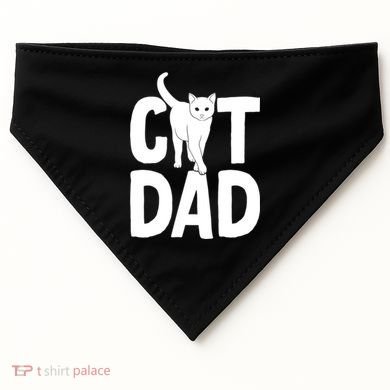 Cat Dad USA-Made Doggie Bandana