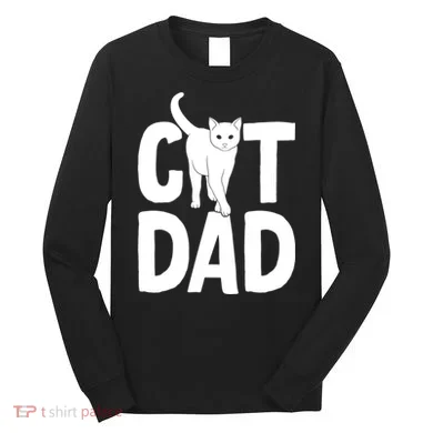 Cat Dad Long Sleeve Shirt