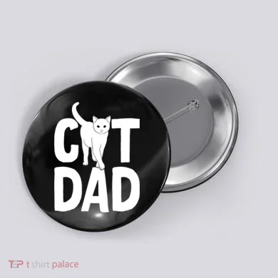 Cat Dad Button