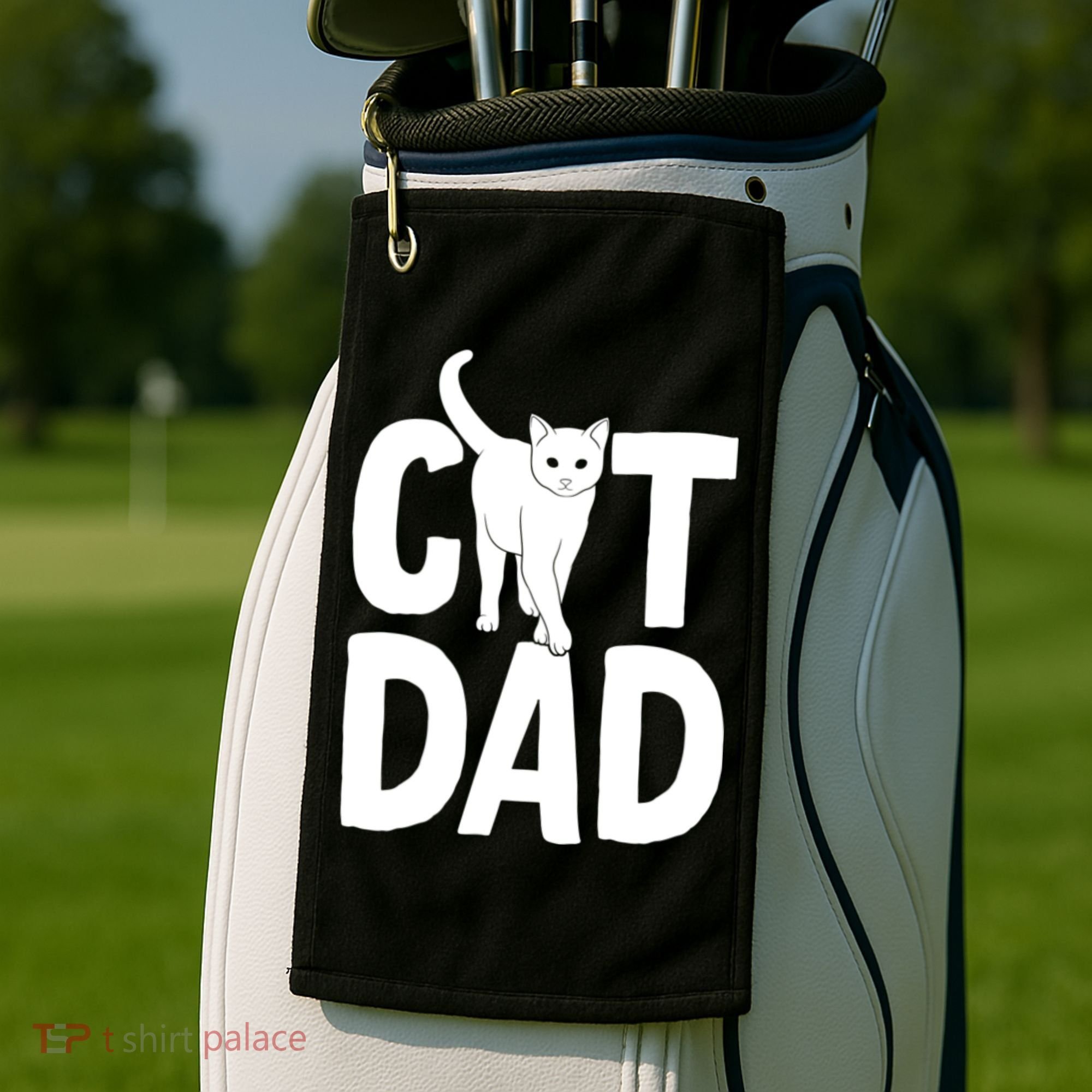 Cat Dad Golf Towel
