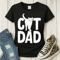 Cat Dad Women's T-Shirt thumb 3