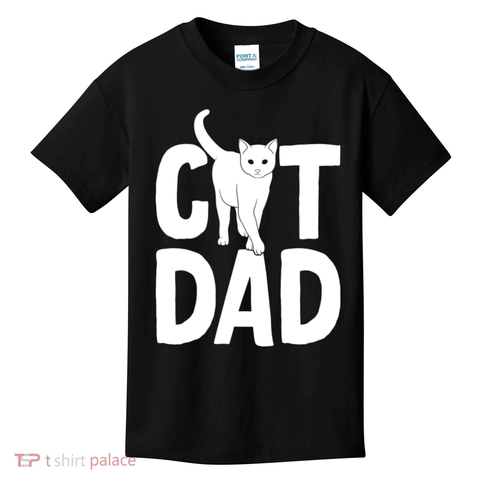 Cat Dad Kids T-Shirt