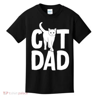 Cat Dad Kids T-Shirt