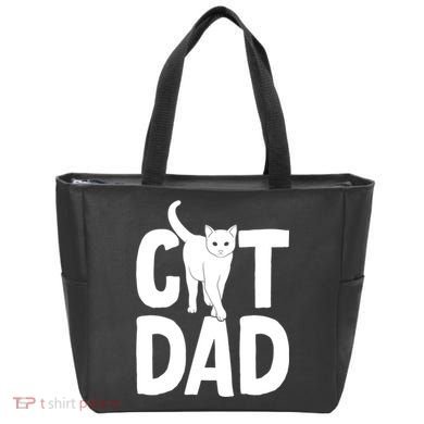 Cat Dad Tote Bag