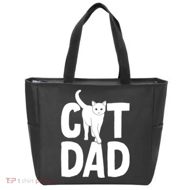 Cat Dad Tote Bag