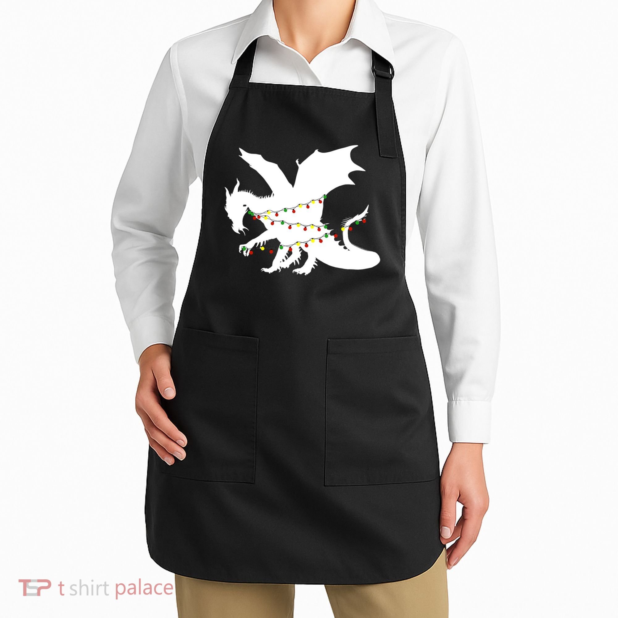 Christmas Dragon Apron