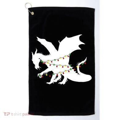 Christmas Dragon Golf Towel