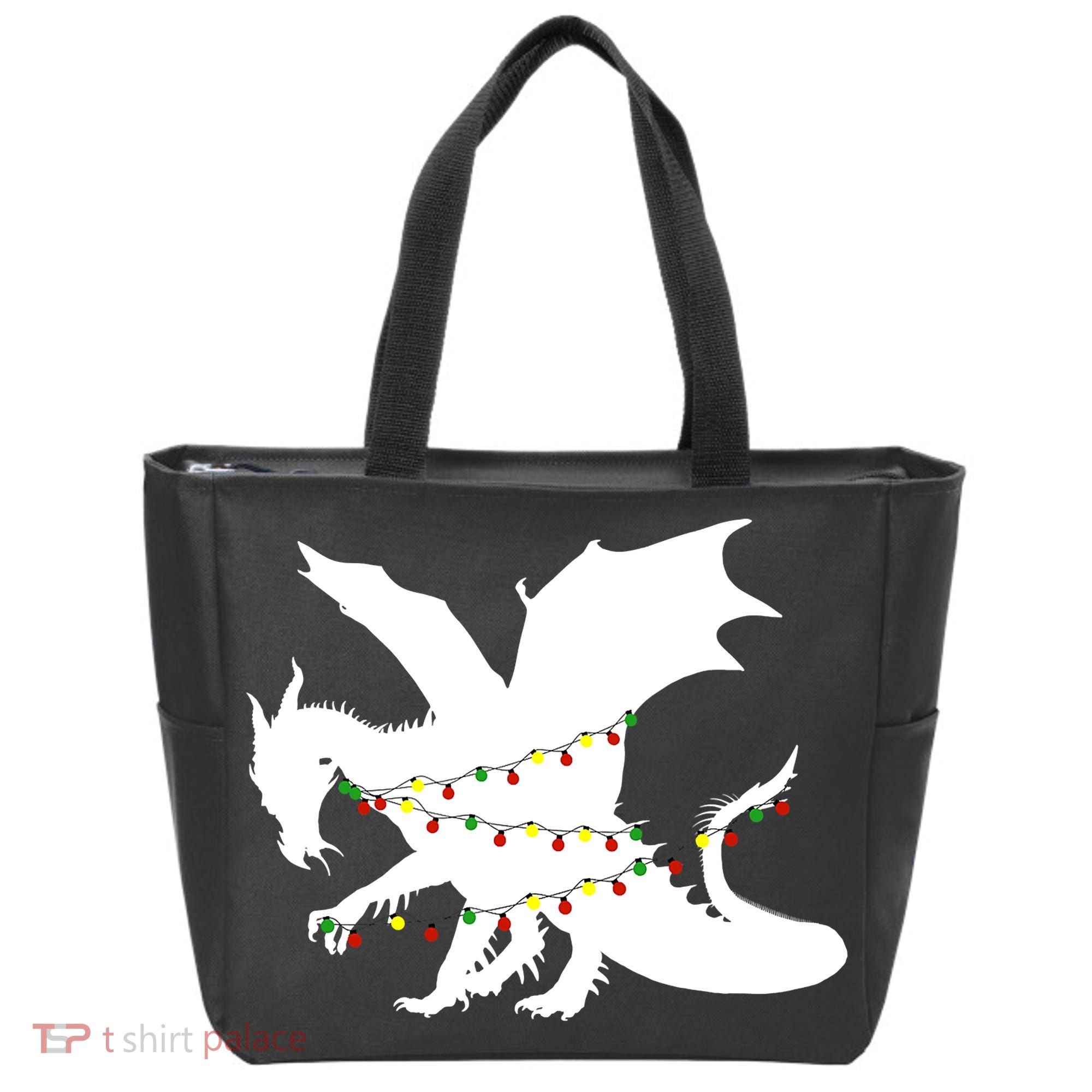 Christmas Dragon Tote Bag