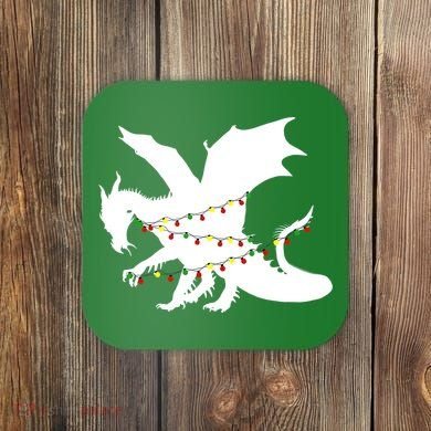 Christmas Dragon Coaster