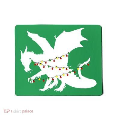 Christmas Dragon Mousepad