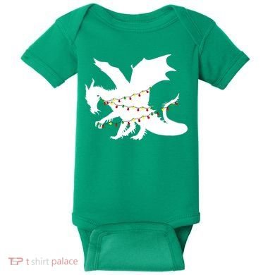Christmas Dragon Baby Bodysuit