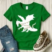 Christmas Dragon Women's T-Shirt thumb 3