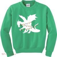 Christmas Dragon Kids Sweatshirt thumb 0