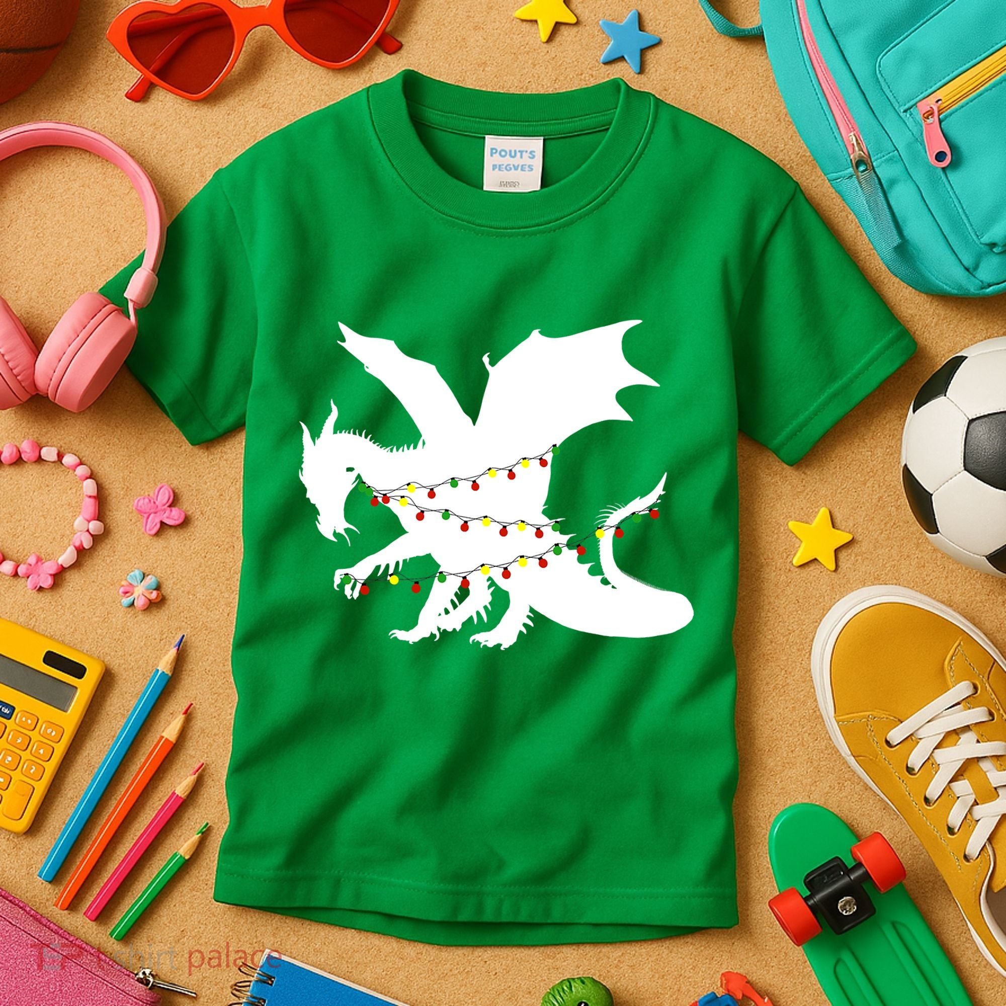 Christmas Dragon Kids T-Shirt