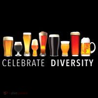 Celebrate Diversity Craft Beer Drinking USA-Made Doggie Bandana thumb 2