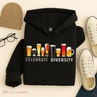 Celebrate Diversity Craft Beer Drinking Hoodie thumb 4