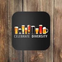 Celebrate Diversity Craft Beer Drinking Coaster thumb 0