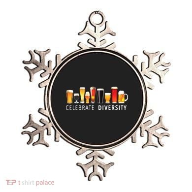 Celebrate Diversity Craft Beer Drinking Ornament