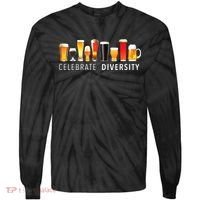 Celebrate Diversity Craft Beer Drinking Tie-Dye Long Sleeve Shirt thumb 0