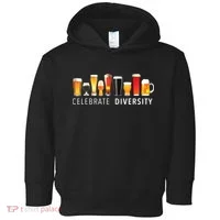 Celebrate Diversity Craft Beer Drinking Toddler Hoodie thumb 0