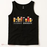 Celebrate Diversity Craft Beer Drinking Tank Top thumb 2