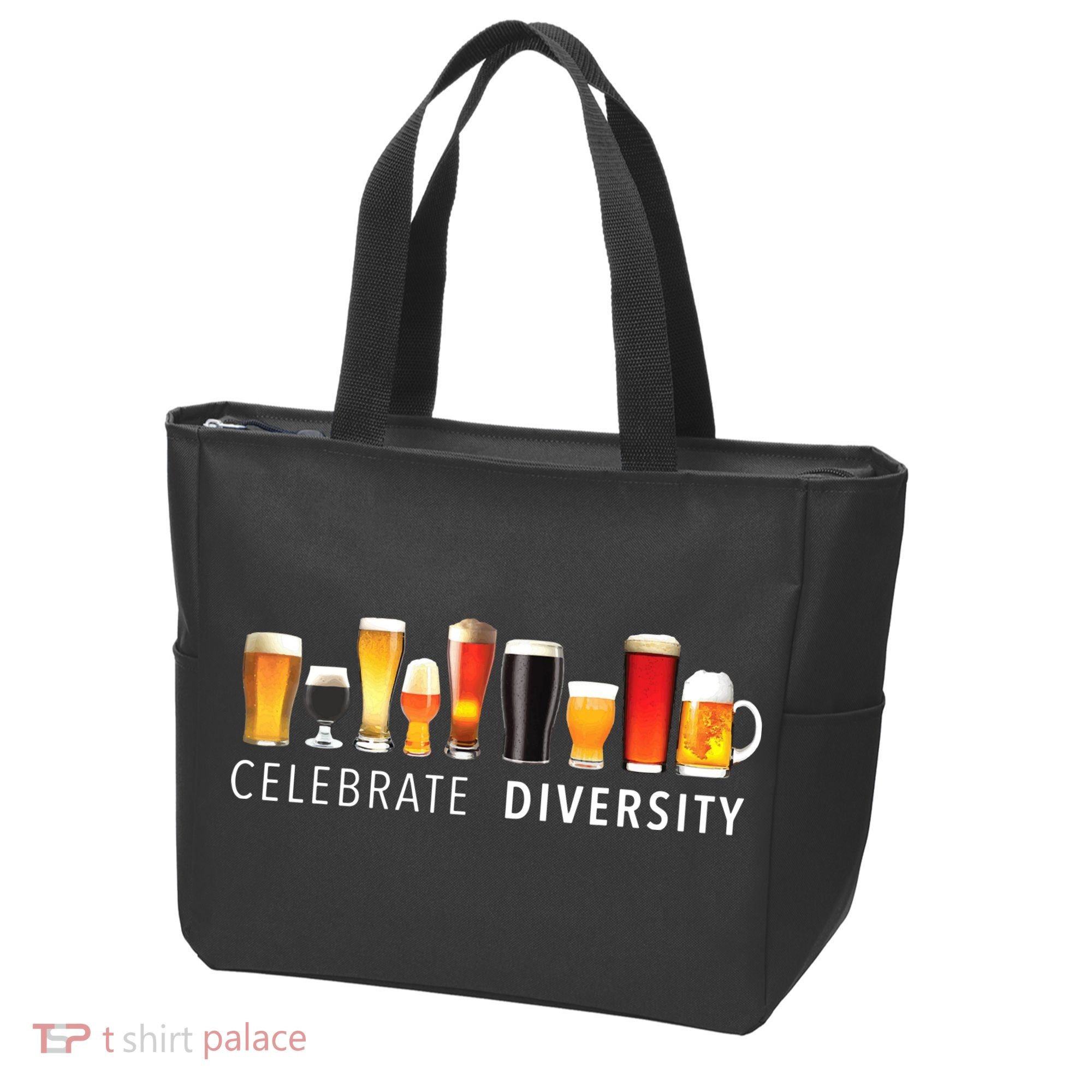 Celebrate Diversity Craft Beer Drinking Tote Bag