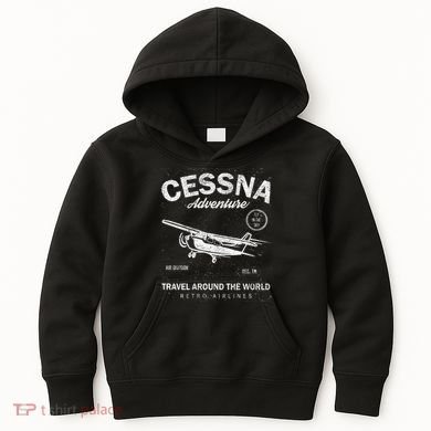 Cessna Distressed Kids Hoodie