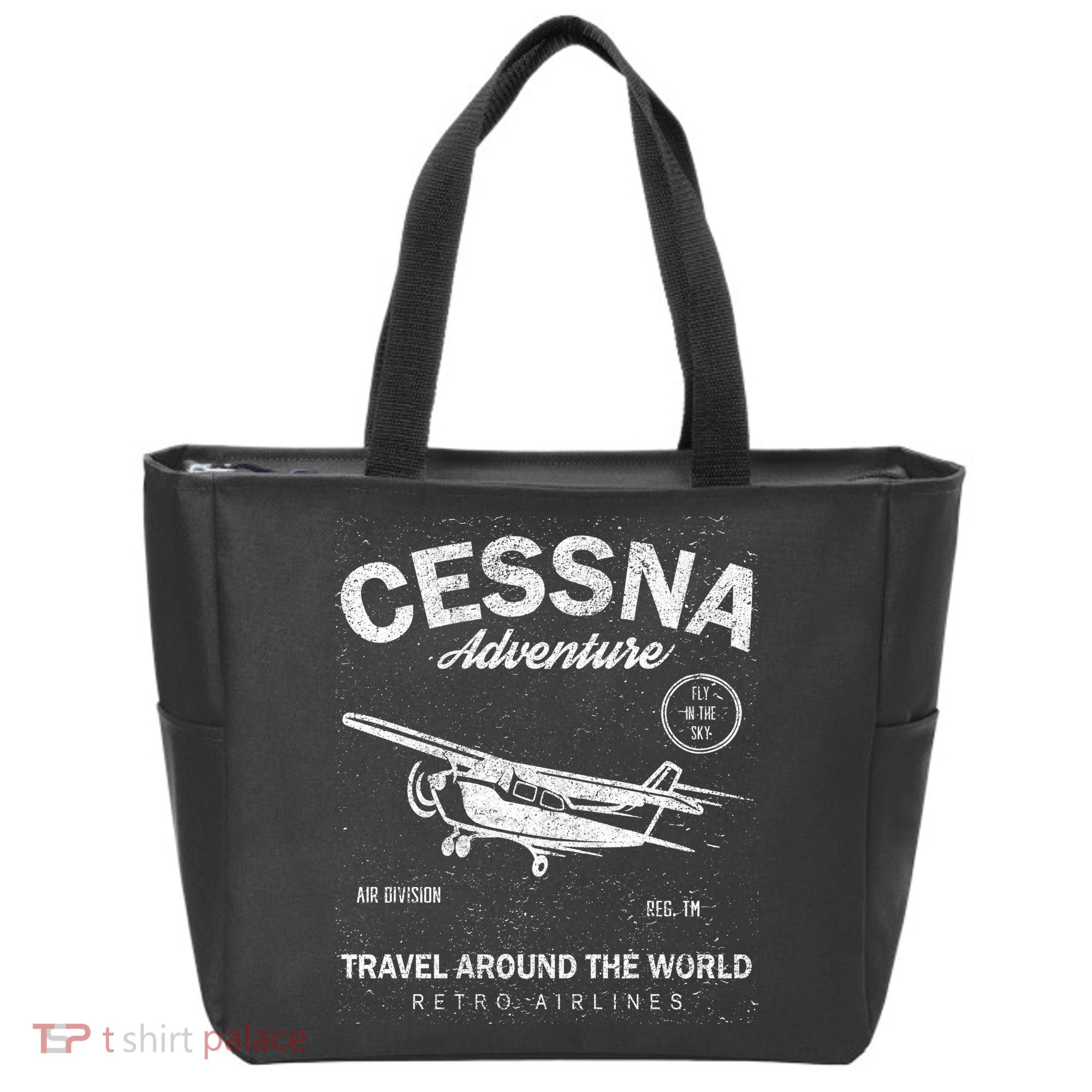 Cessna Distressed Tote Bag