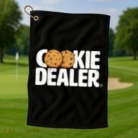 Cookie Dealer Cookie Lover Gift Cookie Baker Funny Golf Towel thumb 1