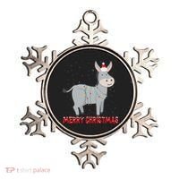 Cute Donkey Christmas Tree Lights Xmas Holidays Funny Gift Ornament thumb 0