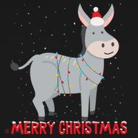 Cute Donkey Christmas Tree Lights Xmas Holidays Funny Gift Ornament thumb 1