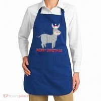 Cute Donkey Christmas Tree Lights Xmas Holidays Funny Gift Apron thumb 2