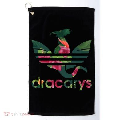 Cool Dracarys Dragon With Stripes Golf Towel