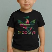 Cool Dracarys Dragon With Stripes Toddler T-Shirt thumb 2