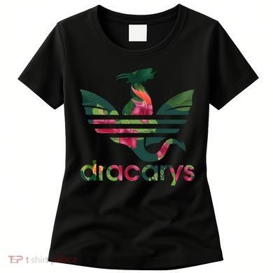 Cool Dracarys Dragon With Stripes Women's T-Shirt