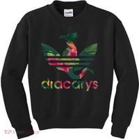 Cool Dracarys Dragon With Stripes Kids Sweatshirt thumb 0