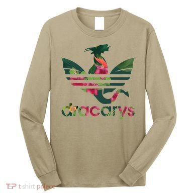Cool Dracarys Dragon With Stripes Long Sleeve Shirt