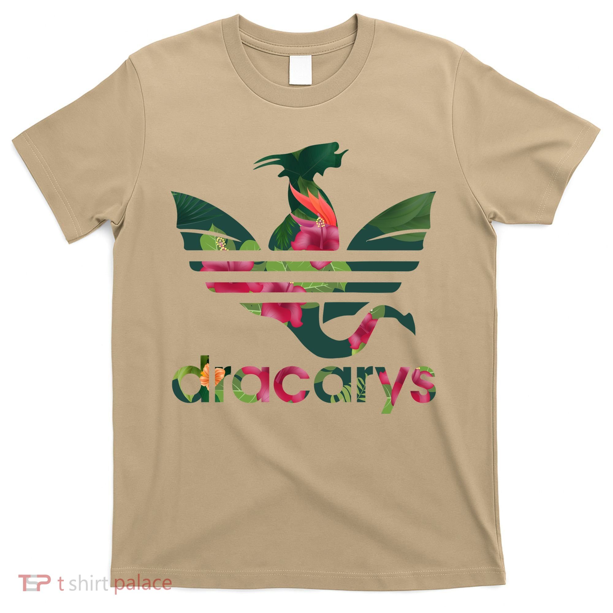 Cool Dracarys Dragon With Stripes T-Shirt