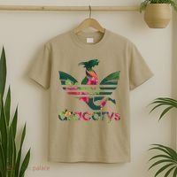 Cool Dracarys Dragon With Stripes T-Shirt thumb 2