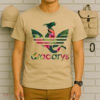 Cool Dracarys Dragon With Stripes T-Shirt thumb 6