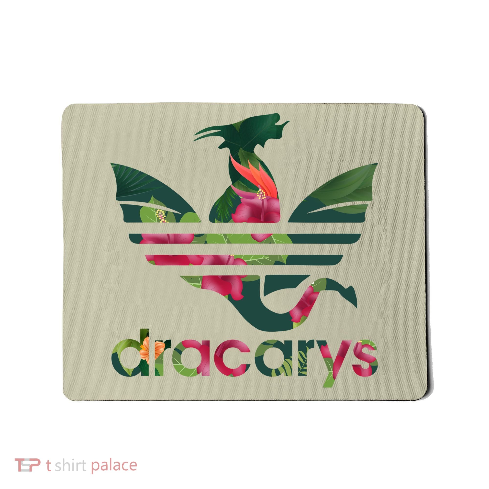 Cool Dracarys Dragon With Stripes Mousepad
