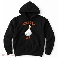 Cute Duck Dad Lover Illustration Gift Duck Owner Gifts Hoodie thumb 0