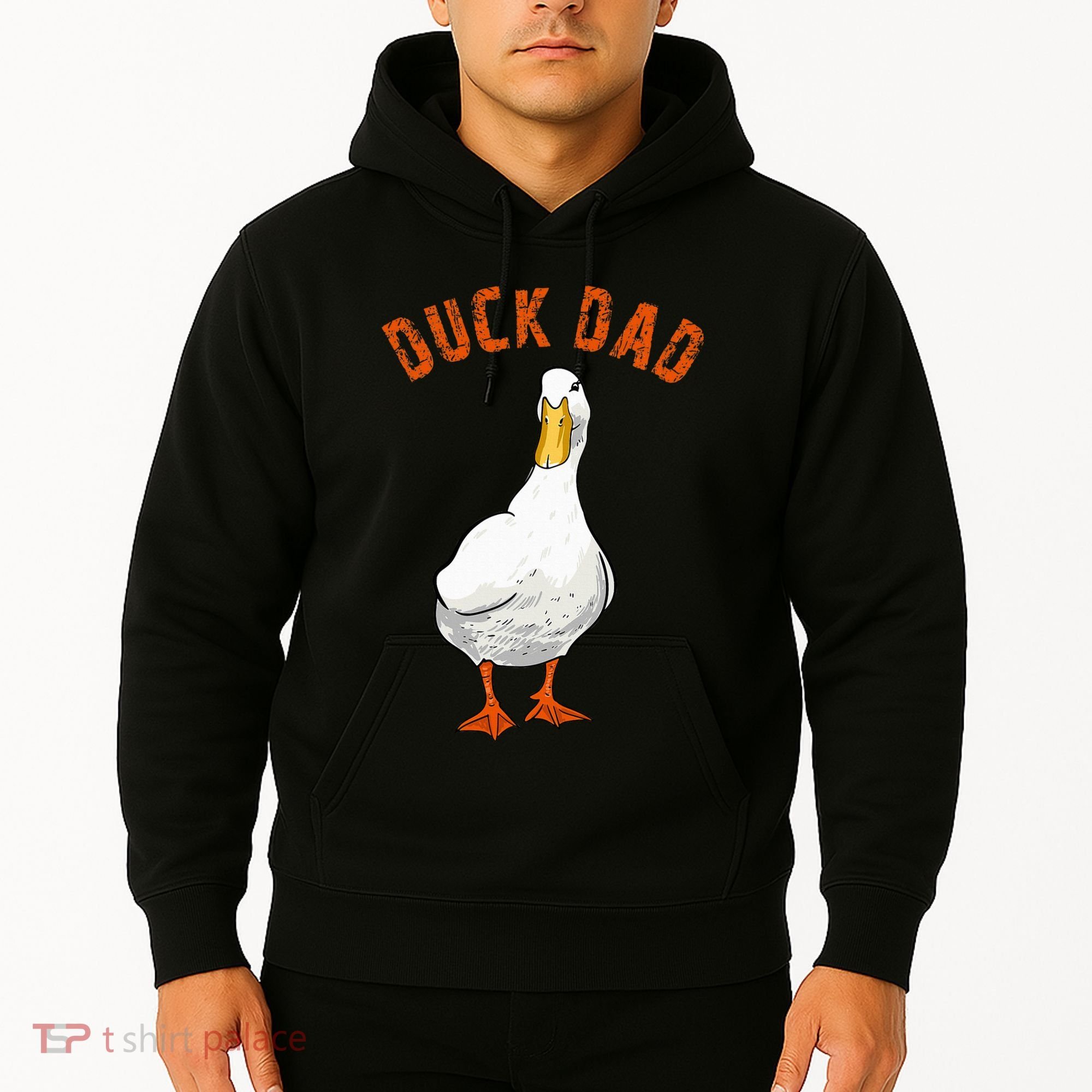 Cute Duck Dad Lover Illustration Gift Duck Owner Gifts Hoodie