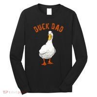 Cute Duck Dad Lover Illustration Gift Duck Owner Gifts Long Sleeve Shirt thumb 0